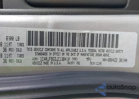 2018 Jeep Grand Cherokee Limited 4X4 из США, поврежденный, VIN 1C4RJFBG3JC138410